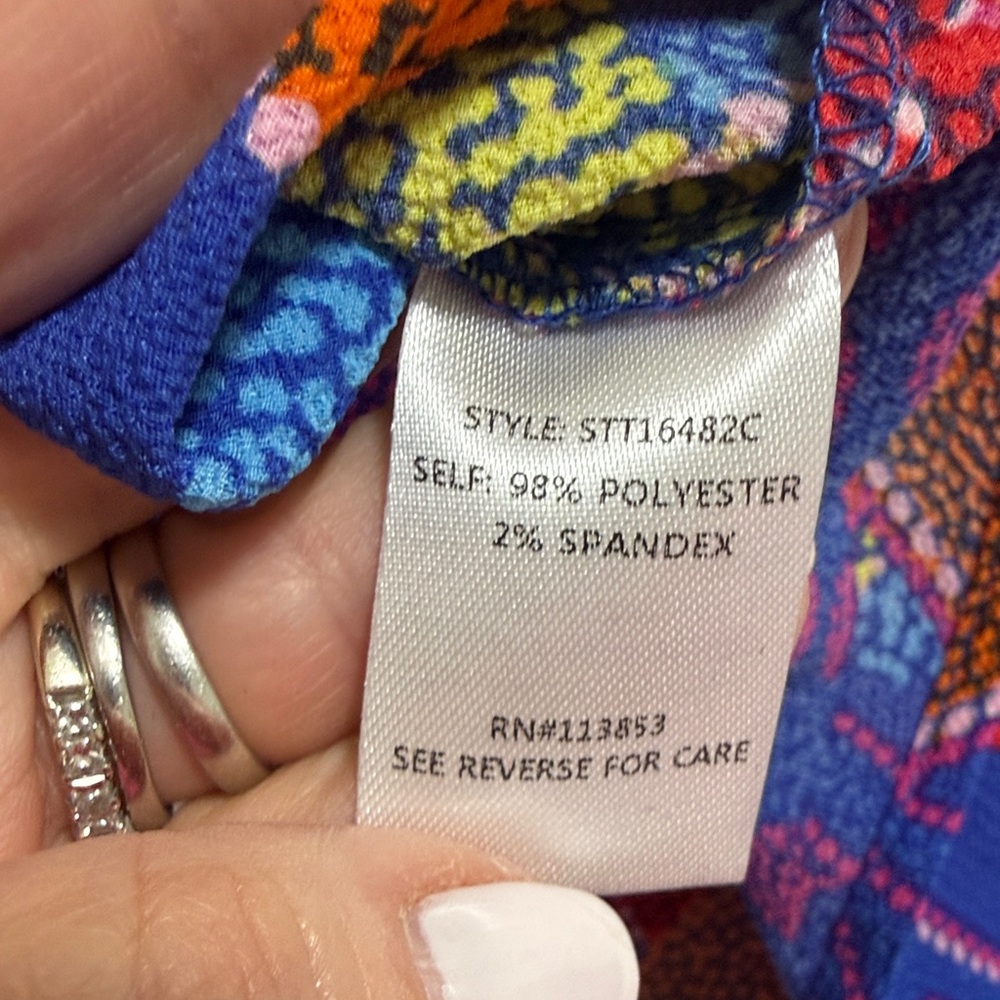 Sugarlips by Avara Multicolor Patterned halter Style Top. NWT - Picture 3 of 4